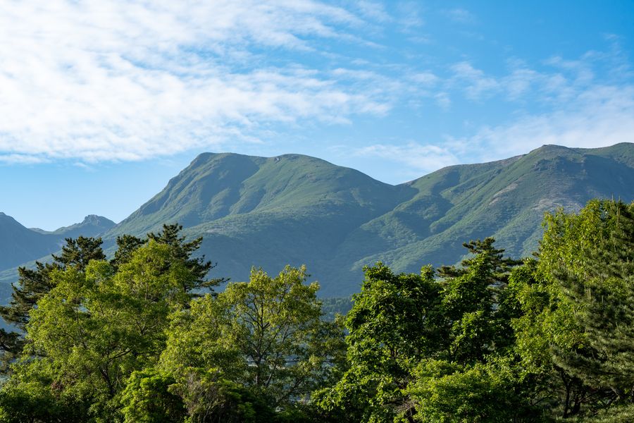 久住山の稜線風景