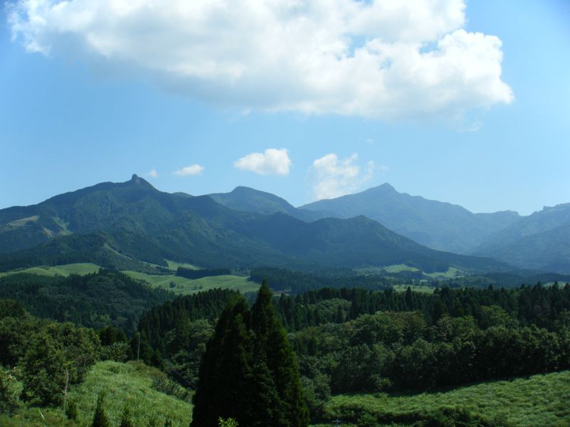 祖母山の山頂風景